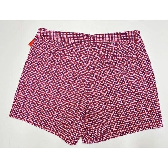 SPANX Sunshine Shorts Sz S Hibiscus Gingham 4” Pull On Functional Front Pockets - Picture 1 of 12